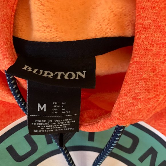 Burton Oak Pullover Hoodie, Men's Burton Hoodie, Hoodie with Thumbholes, Burton - Picture 7 of 7